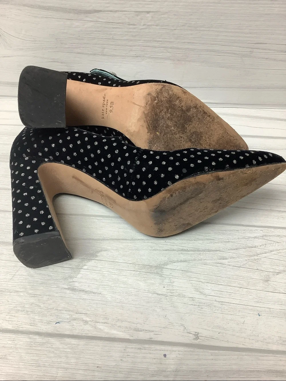 kate spade black velvet